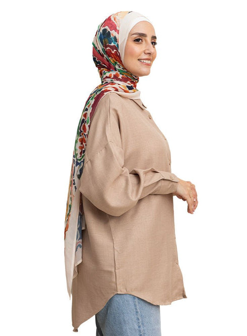 Beige Pocket O - S Shirt - Khotwh